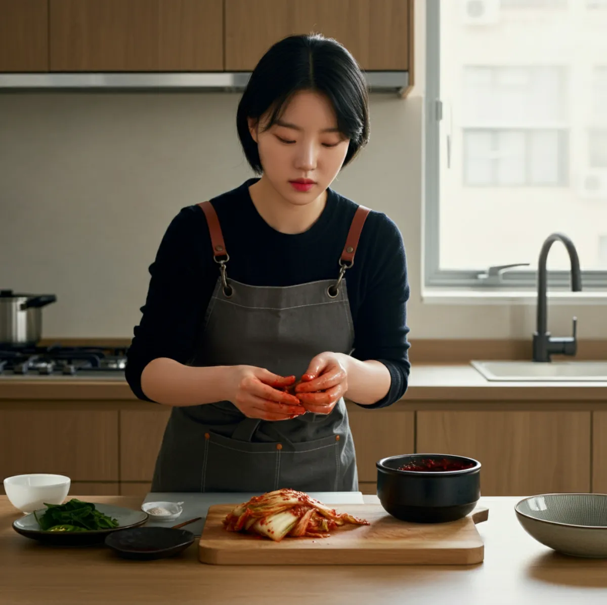 생새우로-김장하는-한국여자02