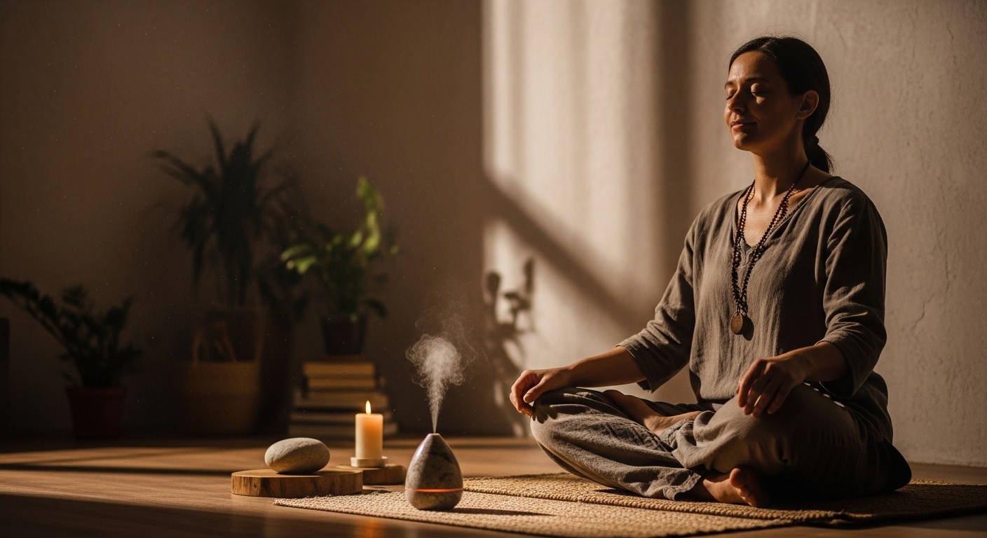 아로마향과 10분 명상