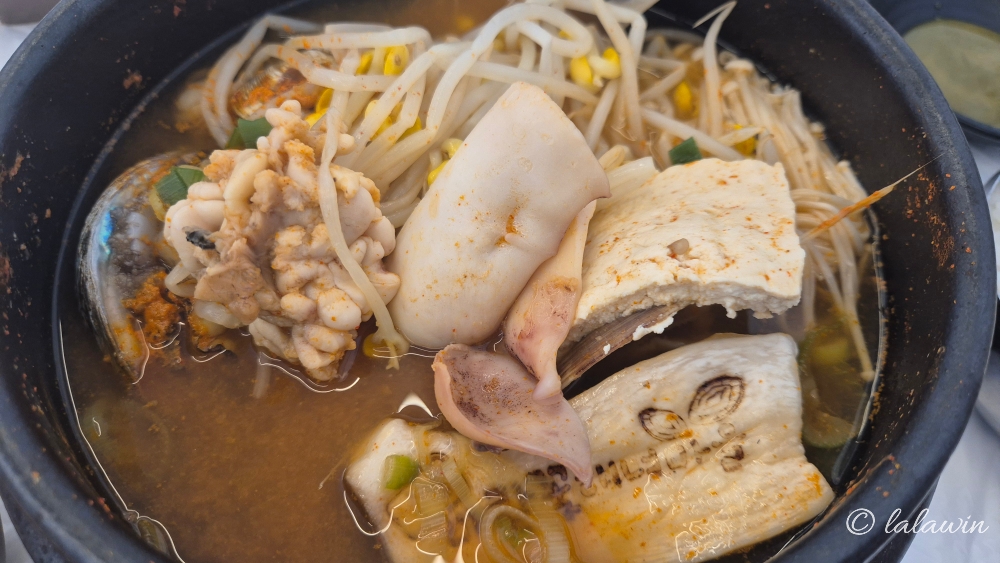 바람꽃해녀마을 메뉴, 전복해물뚝배기
