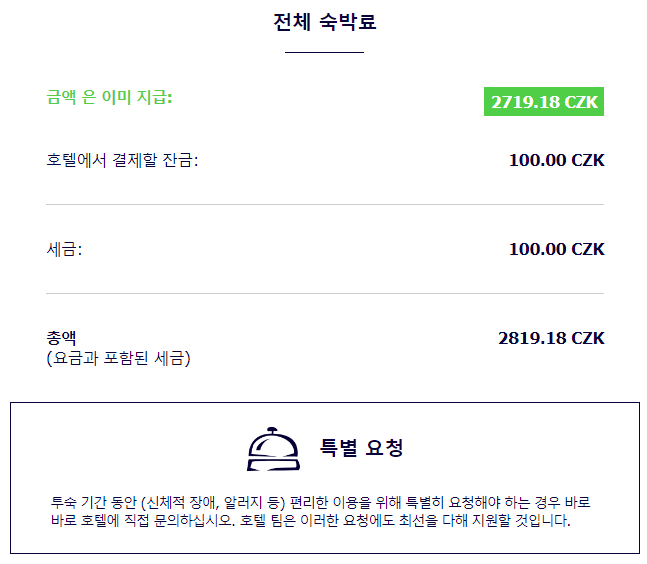체코 프라하 여행 숙소 이비스 말라스트라나