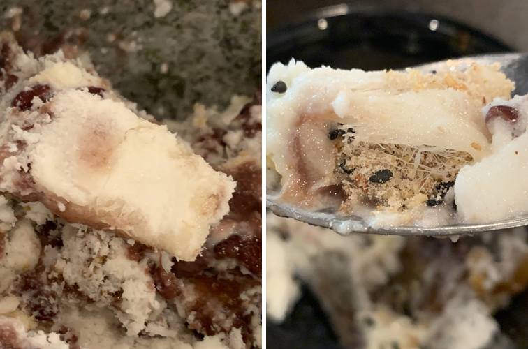 옥빙수에 들어간 타래