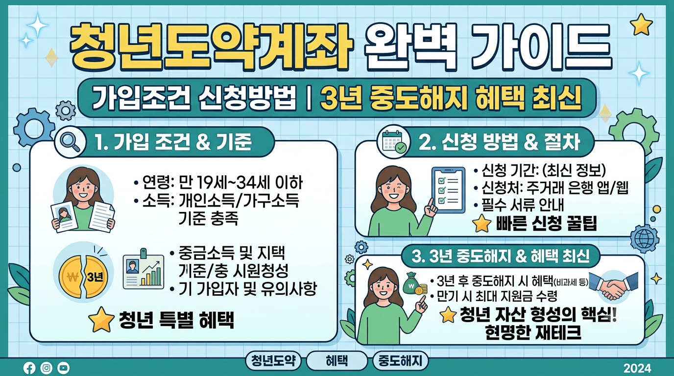 청년도약계좌 신청 조건 혜택|5천만원 목돈 만들기 만기 유지 꿀팁