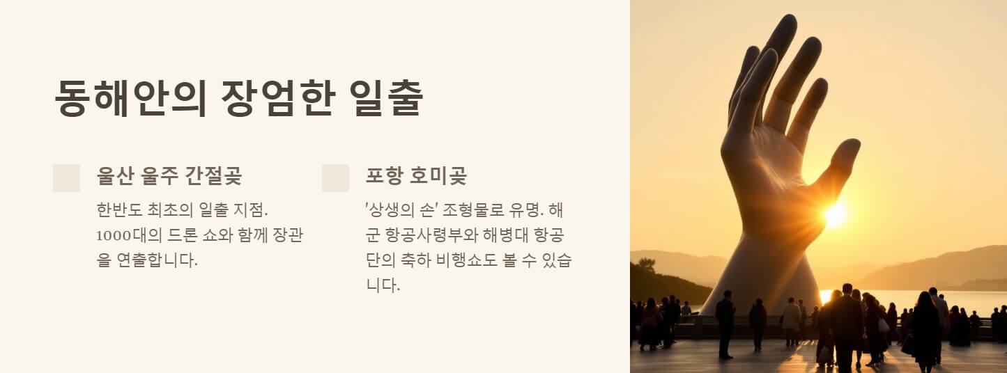 새해 해돋이 명소