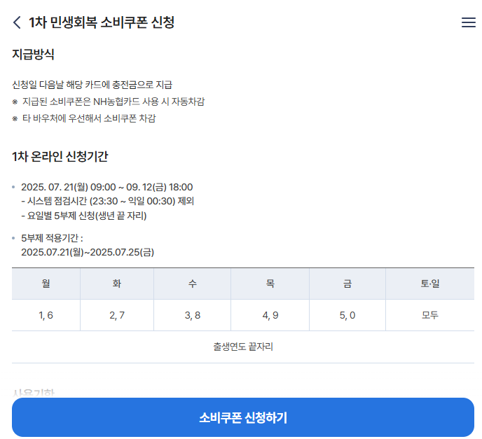 농협 민생지원금 신청 및 사용 방법 알아본다면