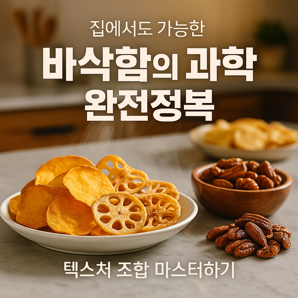 홈쿡 바삭함의 과학 - 텍스처 조합으로 맛있게 만들기