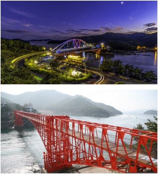 마산 콰이강의 다리와 경관조명