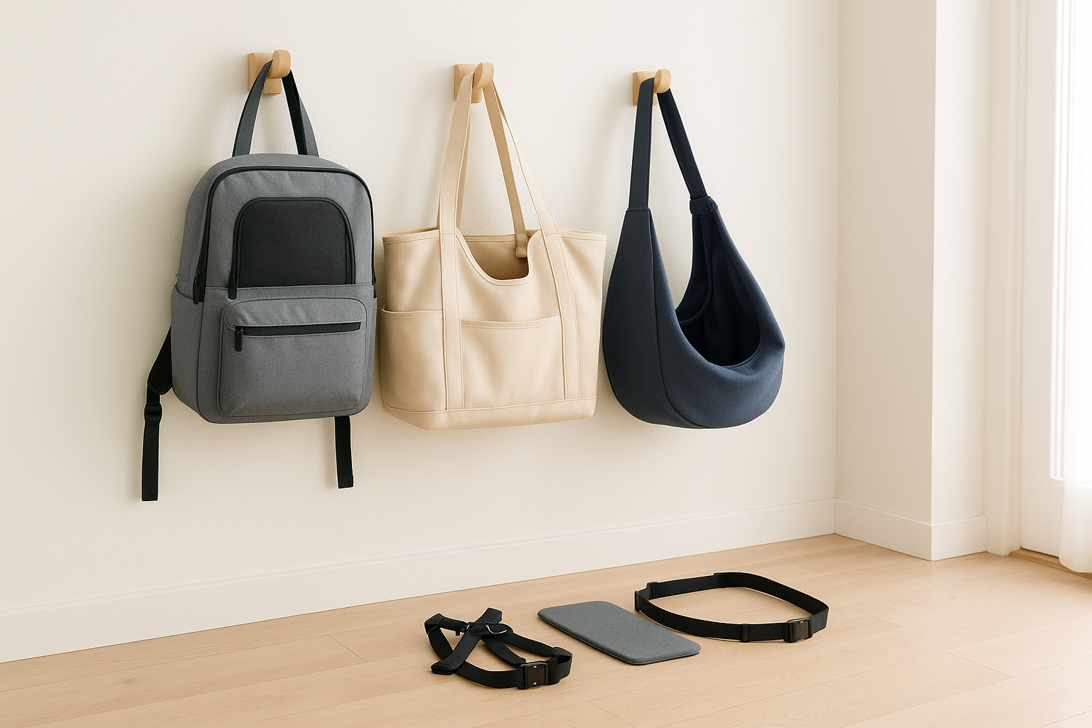 강아지 산책 가방