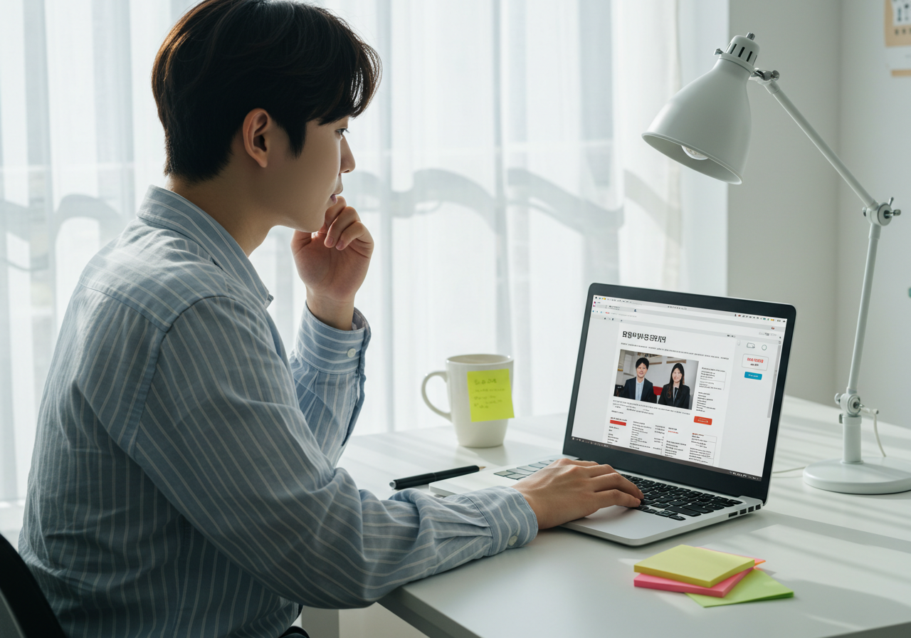 허위 채용공고 관련 사진