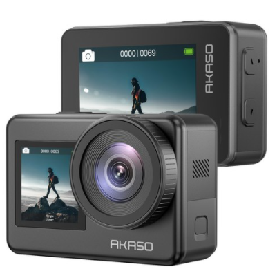 아카소 Brave 7 4K30FPS 20MP WiFi 터치스크린 방수 액션캠 신판 선발 한정 판매 핸디캠