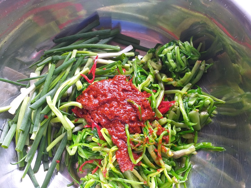 미나리김치 담는 법