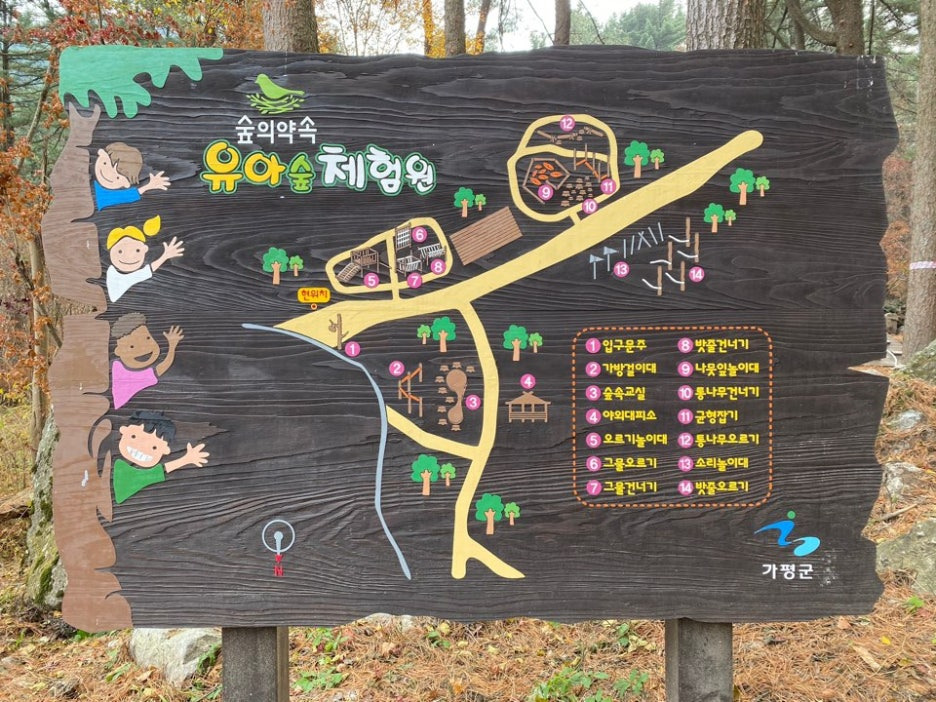 숲속 유아 체험공간 조감 이미지