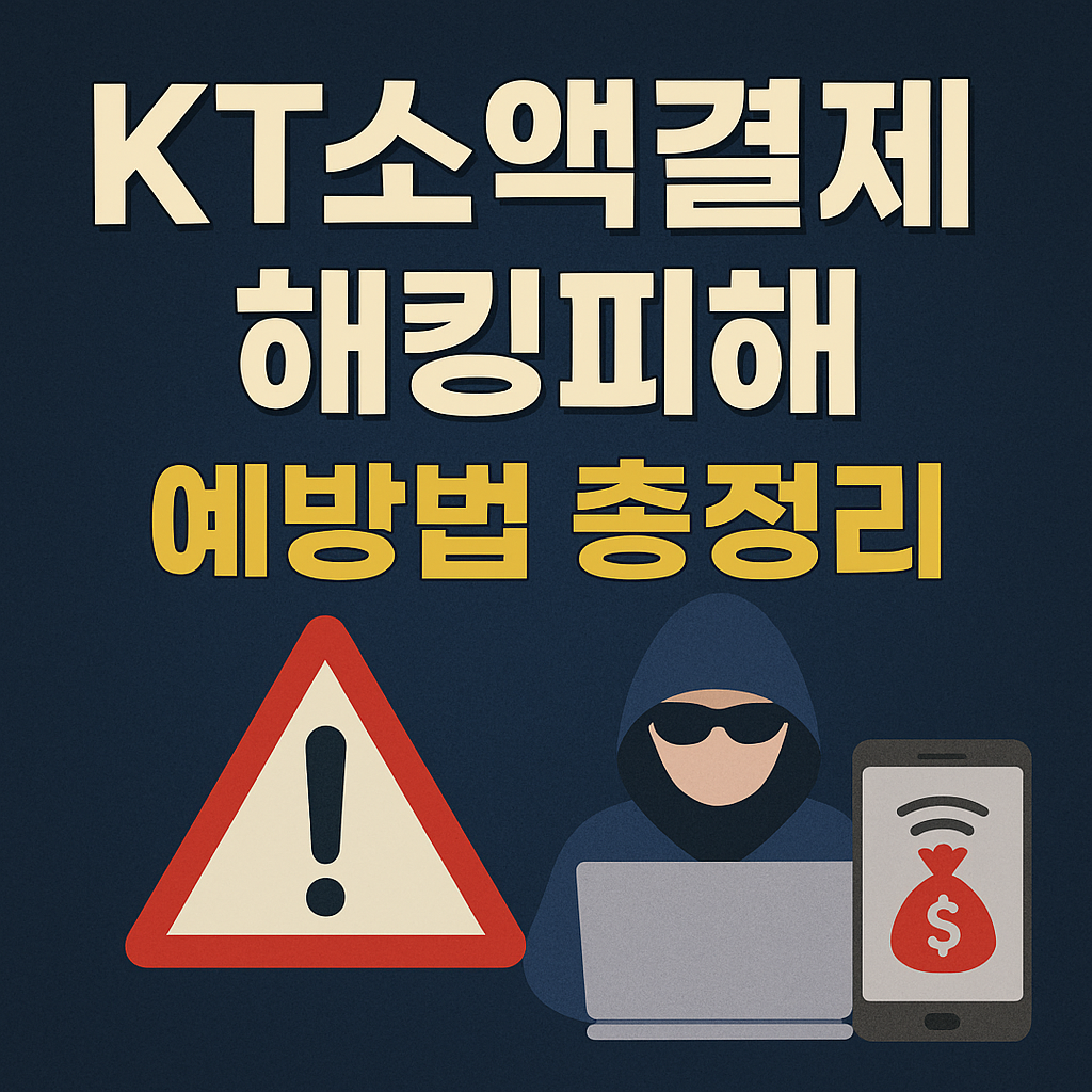 KT소액결제 해킹피해 사례 및 예방법 총정리(+2025)