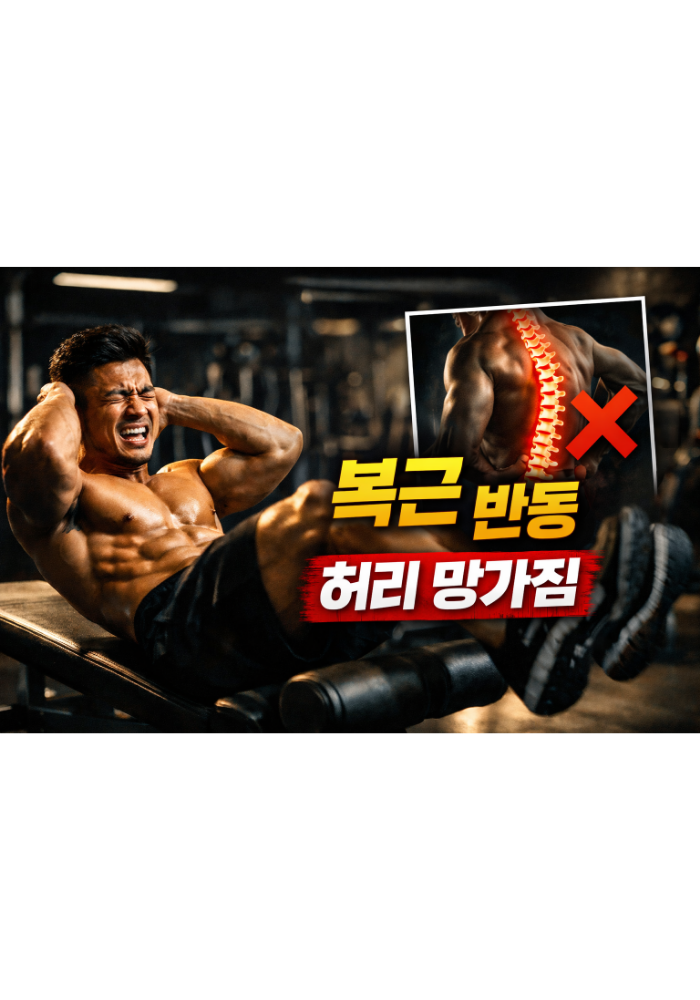 복근 운동에서 반동을 쓰면 안 되는 이유