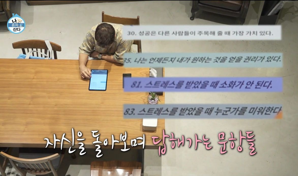 나혼자산다-전현무-MHSQ검사