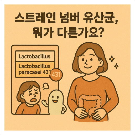 스트레인 넘버 유산균, 뭐가 다른가요?