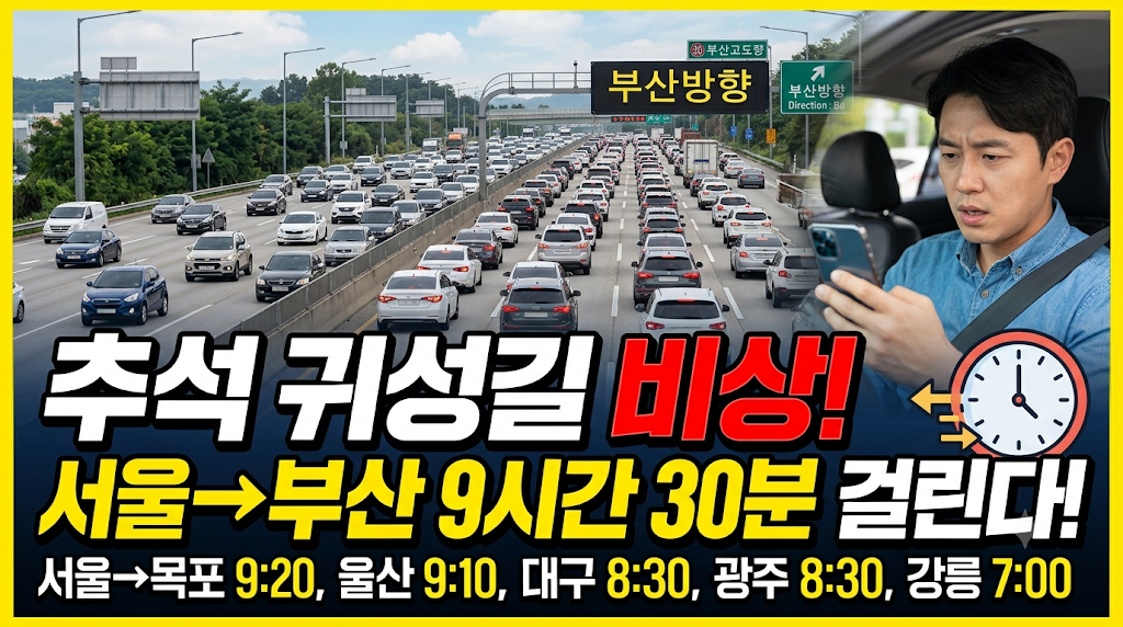 추석 귀성길 비상!