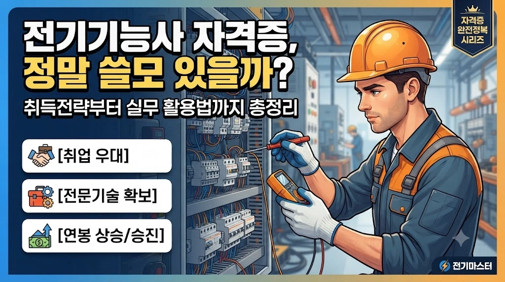 전기기능사 자격증, 정말 쓸모 있을까? 취득전략부터 실무 활용법까지 총정리