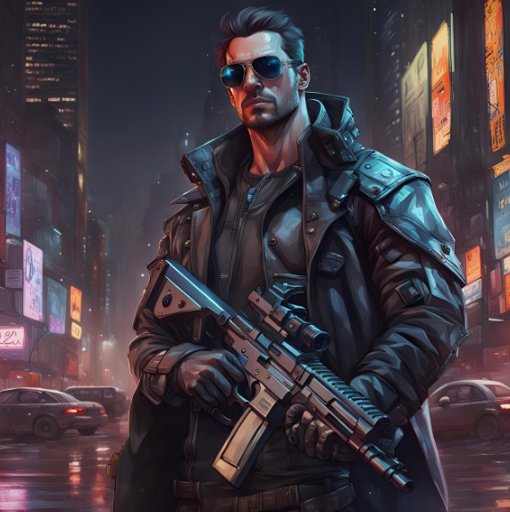 어두운 도시 거리에서 총을 든 채 복수를 꿈꾼 남성이 서있는 모습이 영화 <브로큰>을 연상케한다.