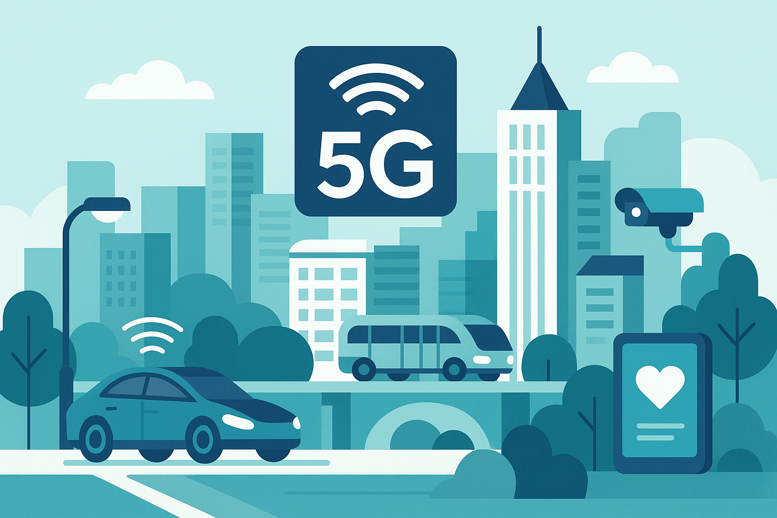 5G 기반 스마트시티 사례: 미래 도시의 현실 세계