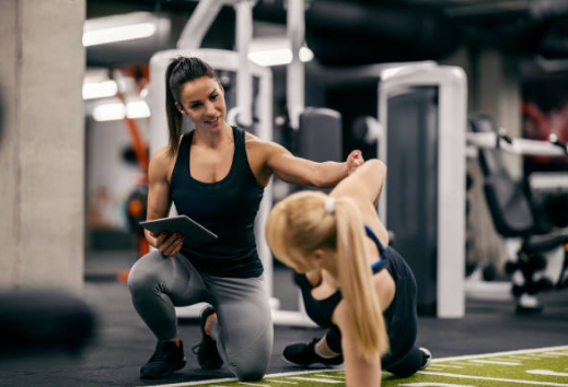 웰니스 코칭을 실시하는 모습의 사진