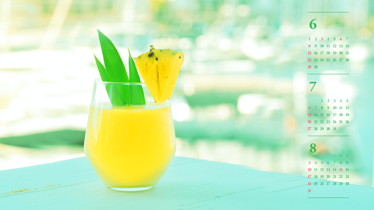 08 파인애플 주스 B - 2025년7월 노트북배경화면