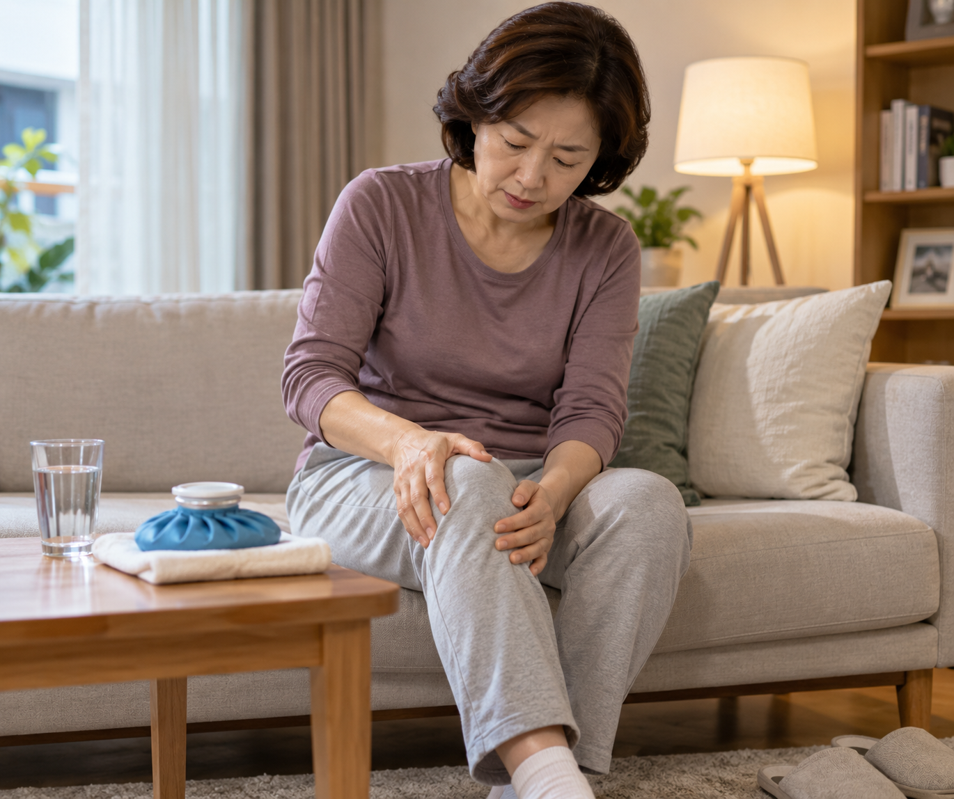 많이 걸은 날 무릎이 뻐근하다면｜저녁부터 다음 날까지 회복하는 방법