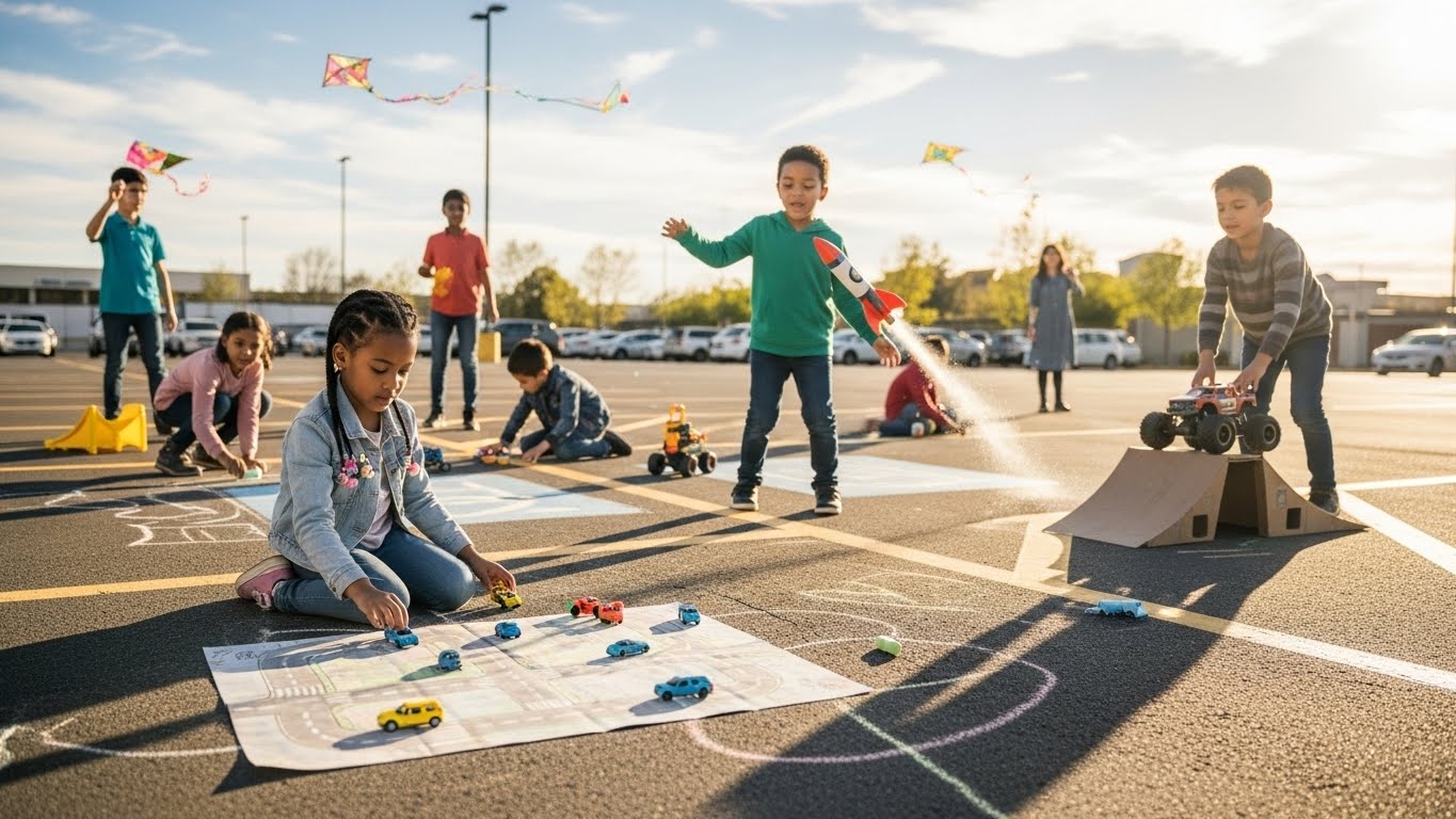  주차장 놀이 키저스 믹스시티 주차타워