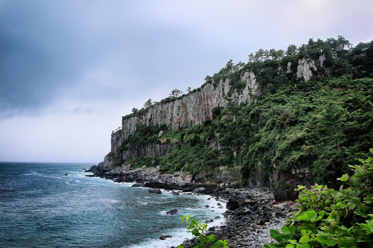 제주 협재 해변 풍경