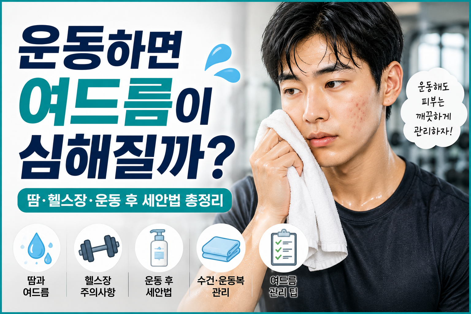 운동하면 여드름이 심해질까?