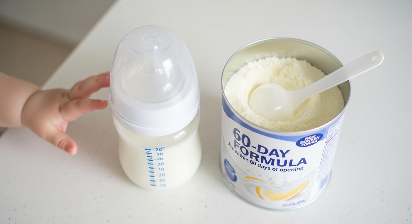 60일 아기 분유량