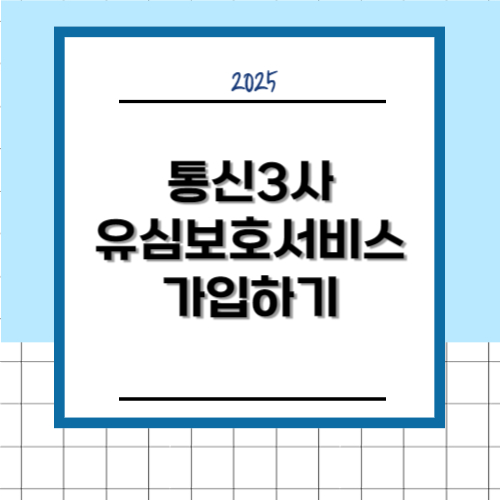 유심보호서비스 가입 방법 완벽 가이드 skt, kt, lgu+