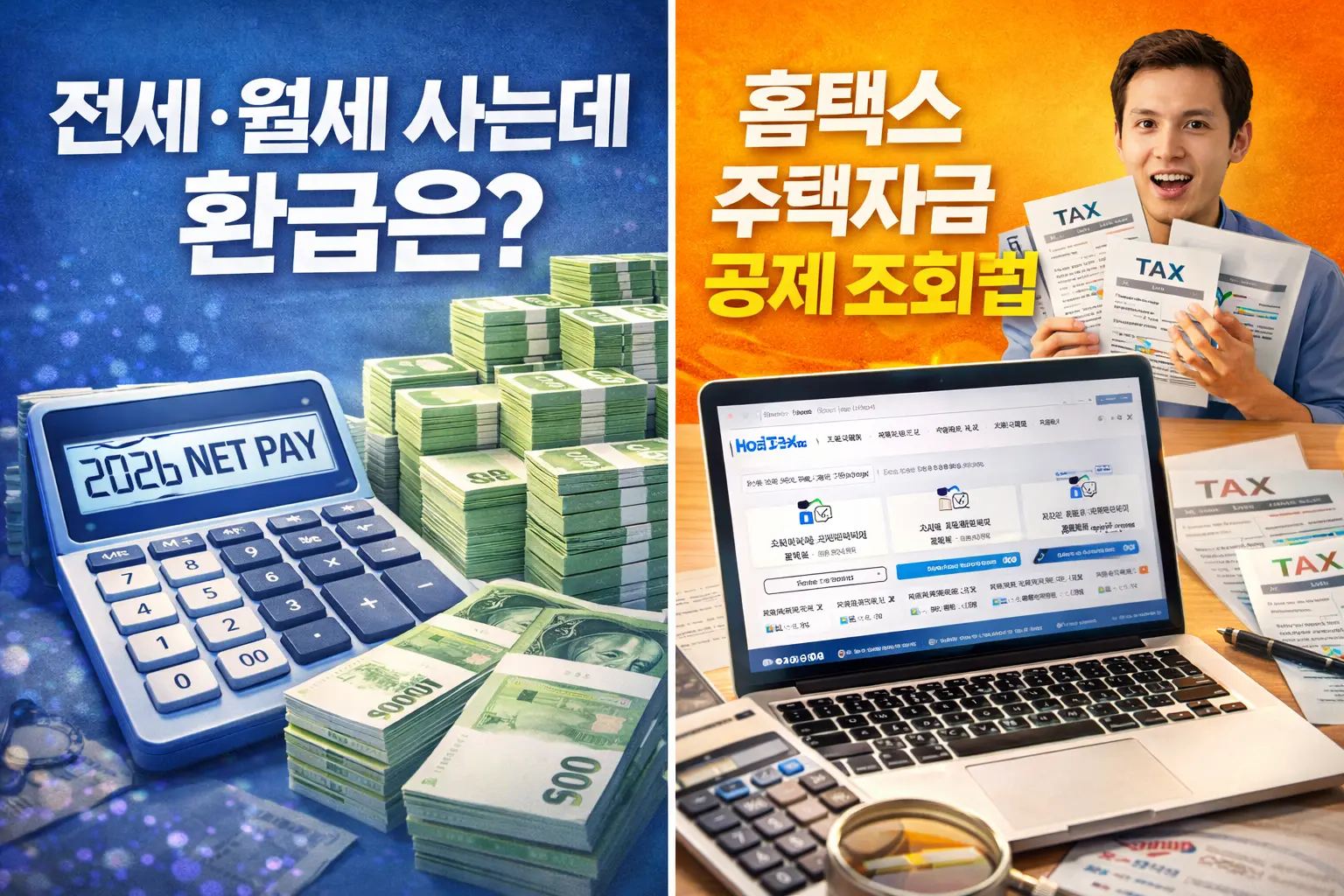 전세/월세 사는데 환급은? 홈택스 주택자금 공제 신청하기