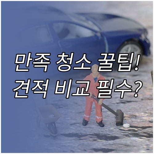 만족도 높은 방문 청소 업체 선별 견..