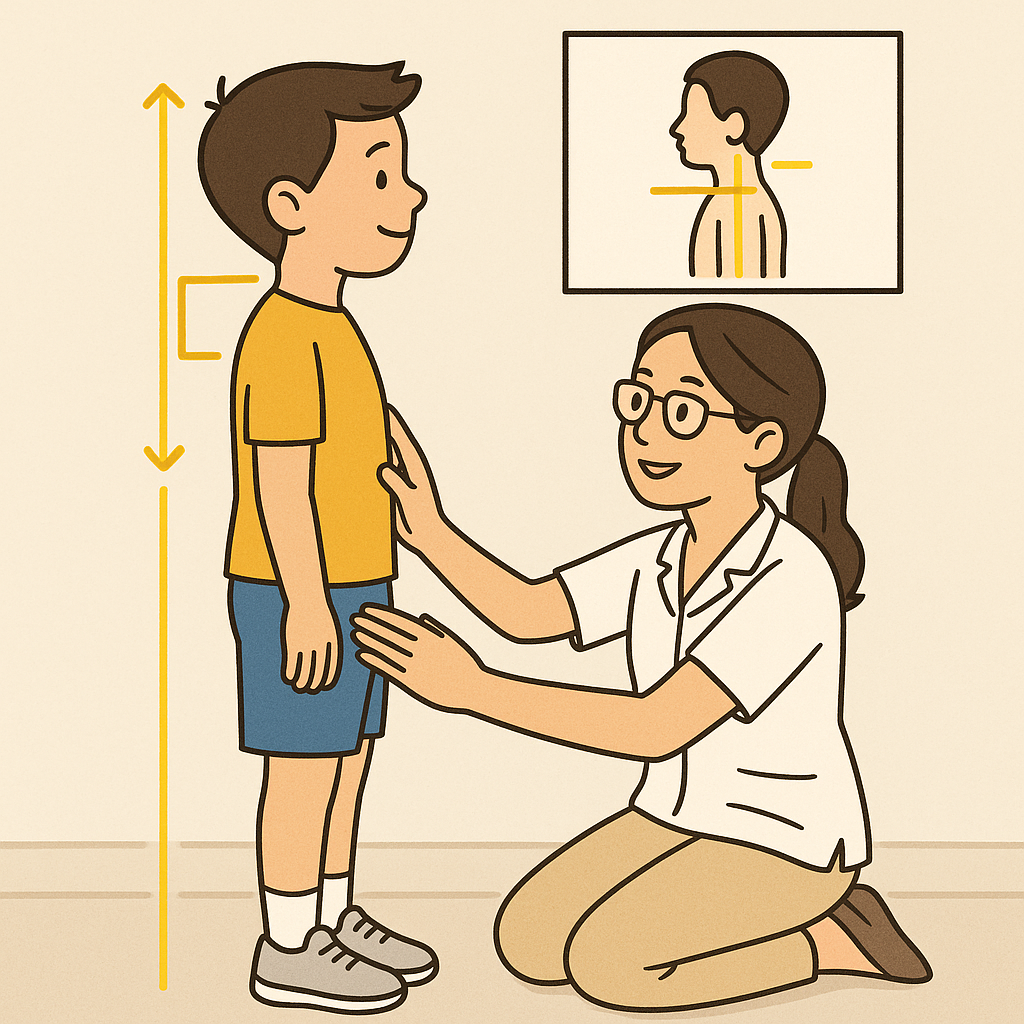 소아 물리치료: 성장기 아이의 자세 교정