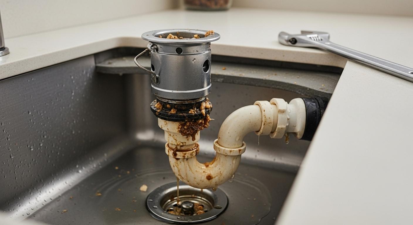 배수 문제 음식물처리기