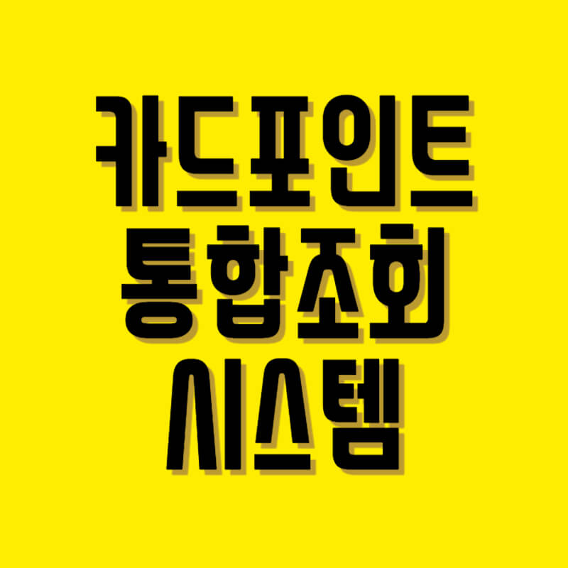 카드포인트통합조회시스템