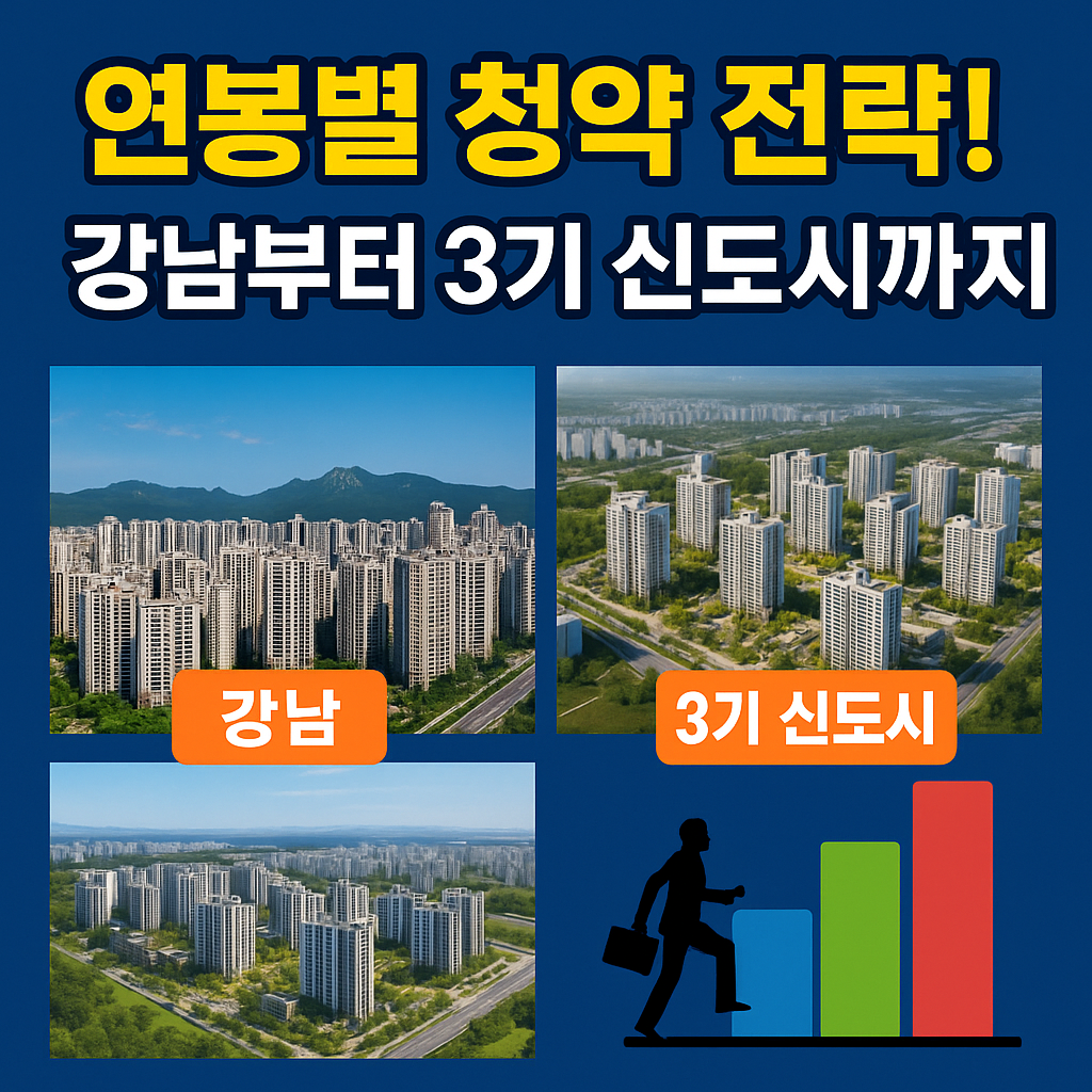 연봉별 청약 전략 - 강남부터 3기 신도시까지, 지금은 전략이 필요한 때