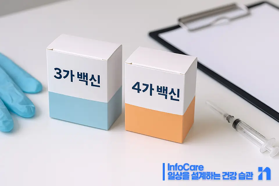 독감 예방접종 종류 3가 4가 차이 주의사항
