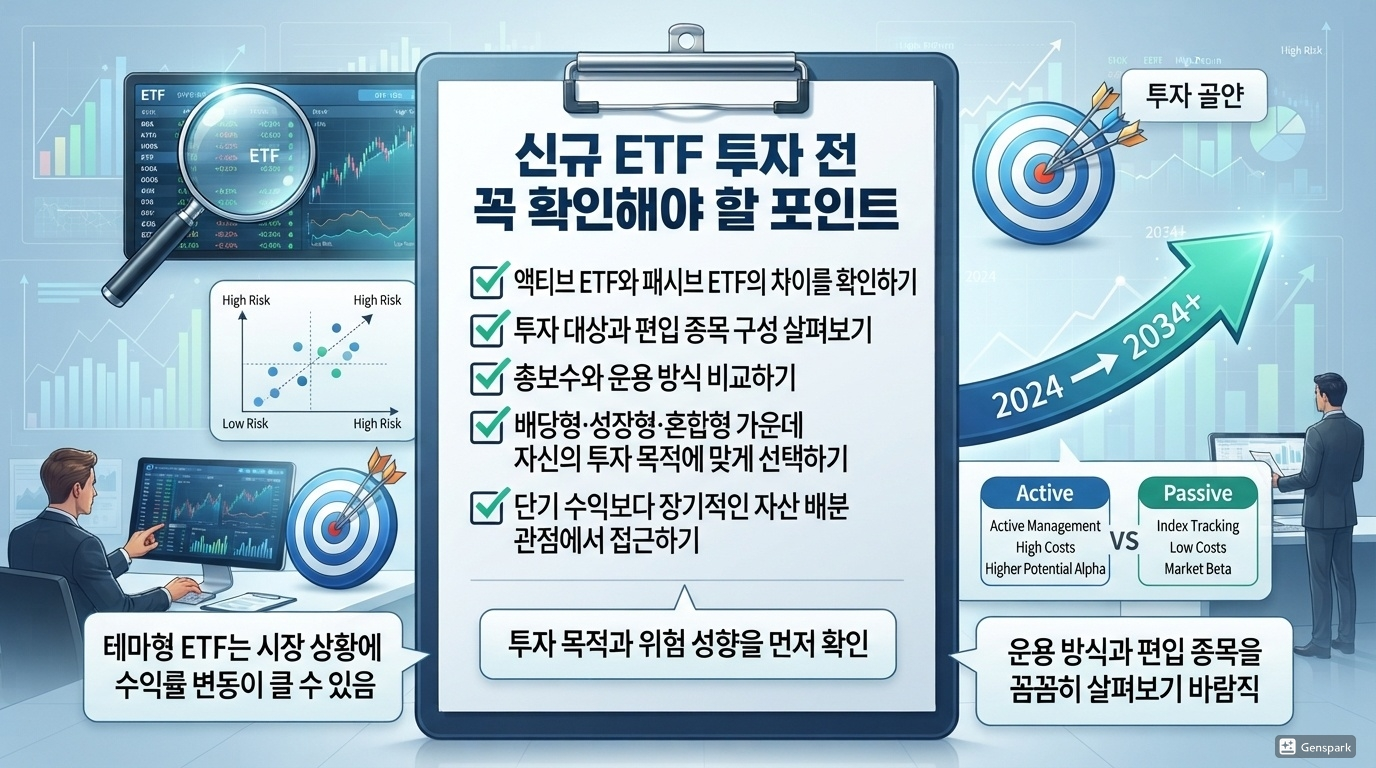 신규 ETF 투자 전 꼭 확인해야 할 포인트