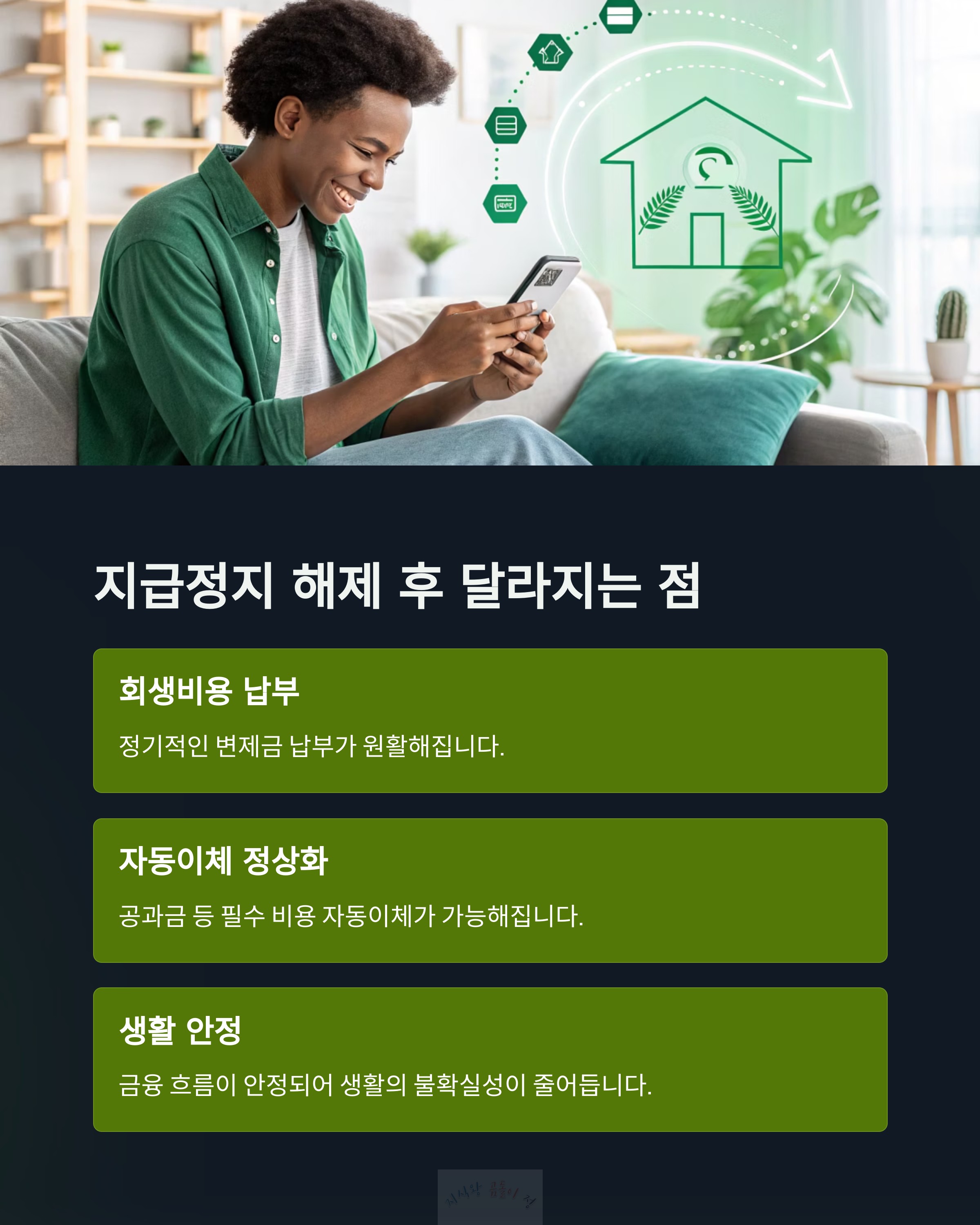 지급정지 해제 후 달라지는 점