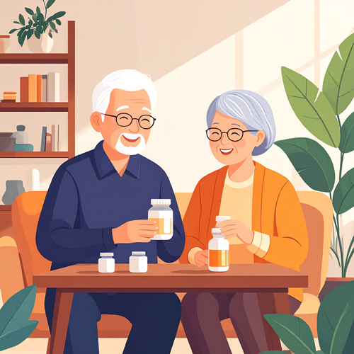 필수 성분 포함 여부 확인 (비타민D, 칼슘, B군 등)