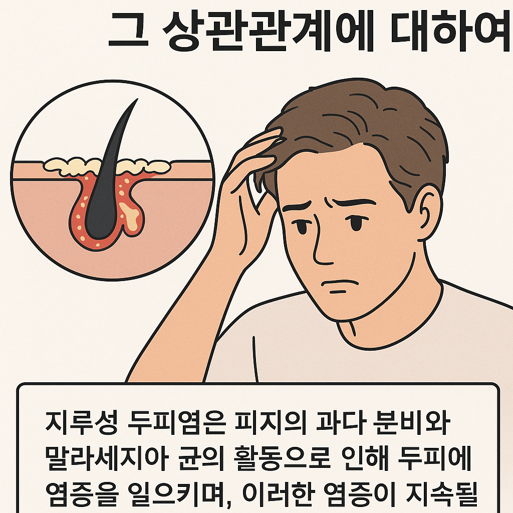 지루성 두피염과 탈모