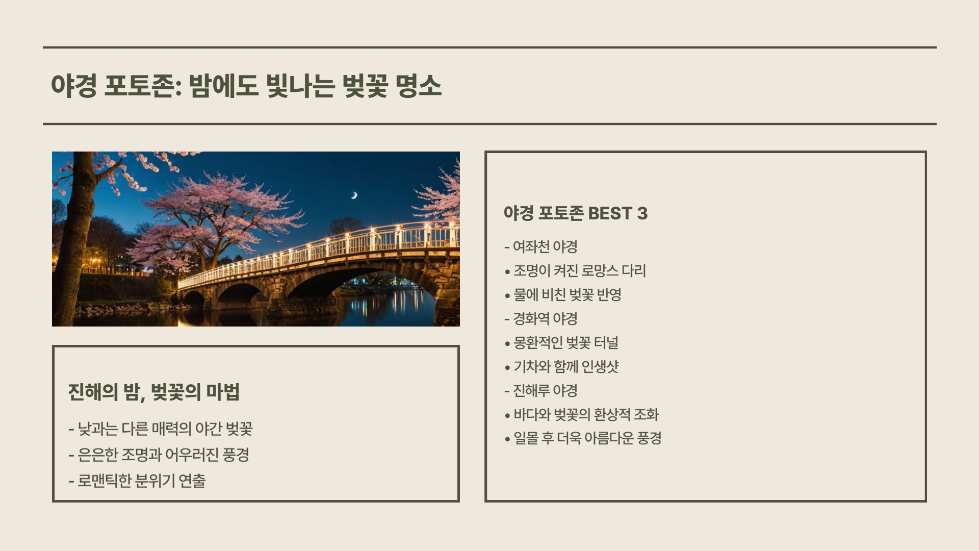 진해 군항제 명소 및 포토존 완벽 가이드