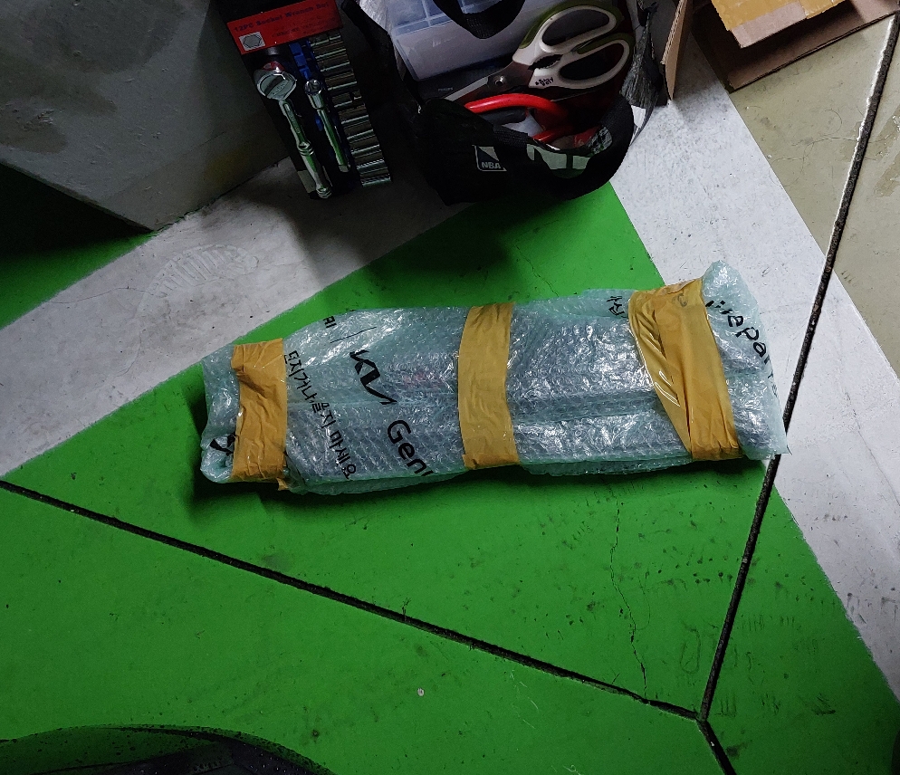 스파크 12년식 와이퍼 모터와 링케이지 중고품