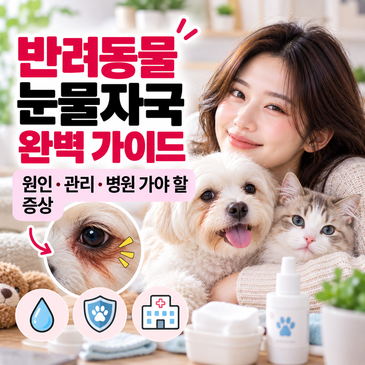 반려동물 눈물자국