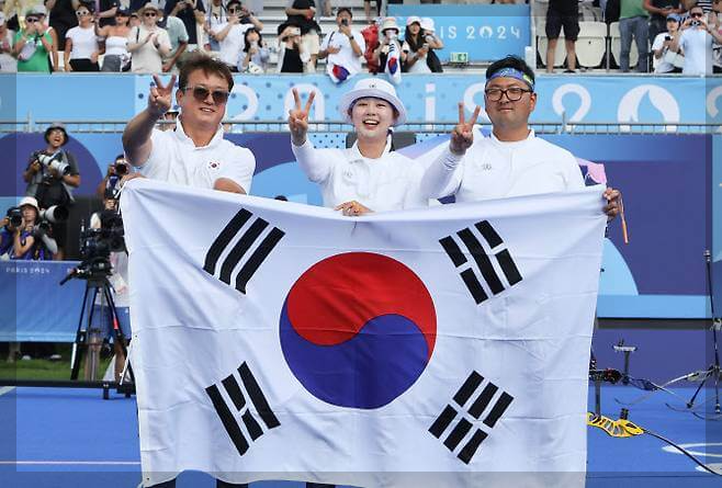 임시현 김우진 금메달, 2024 파리 올림픽 혼성 단체전 금메달