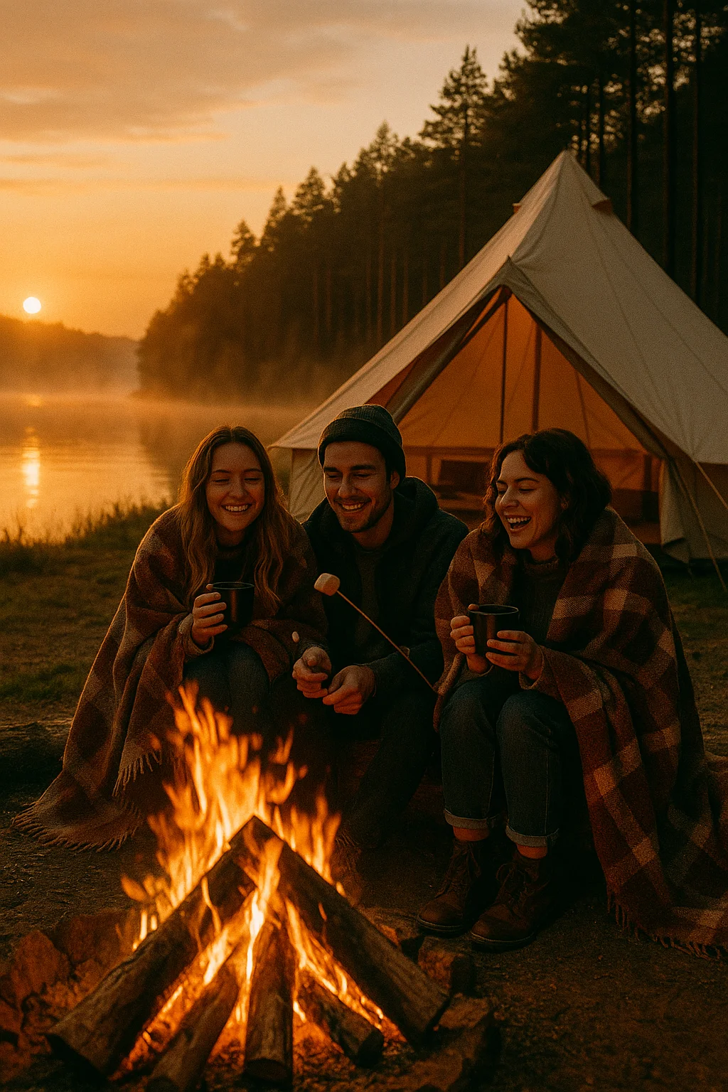 실전! 챗지피티 이미지 생성 프롬프트 3가지, 감성적인 캠핑 감성!