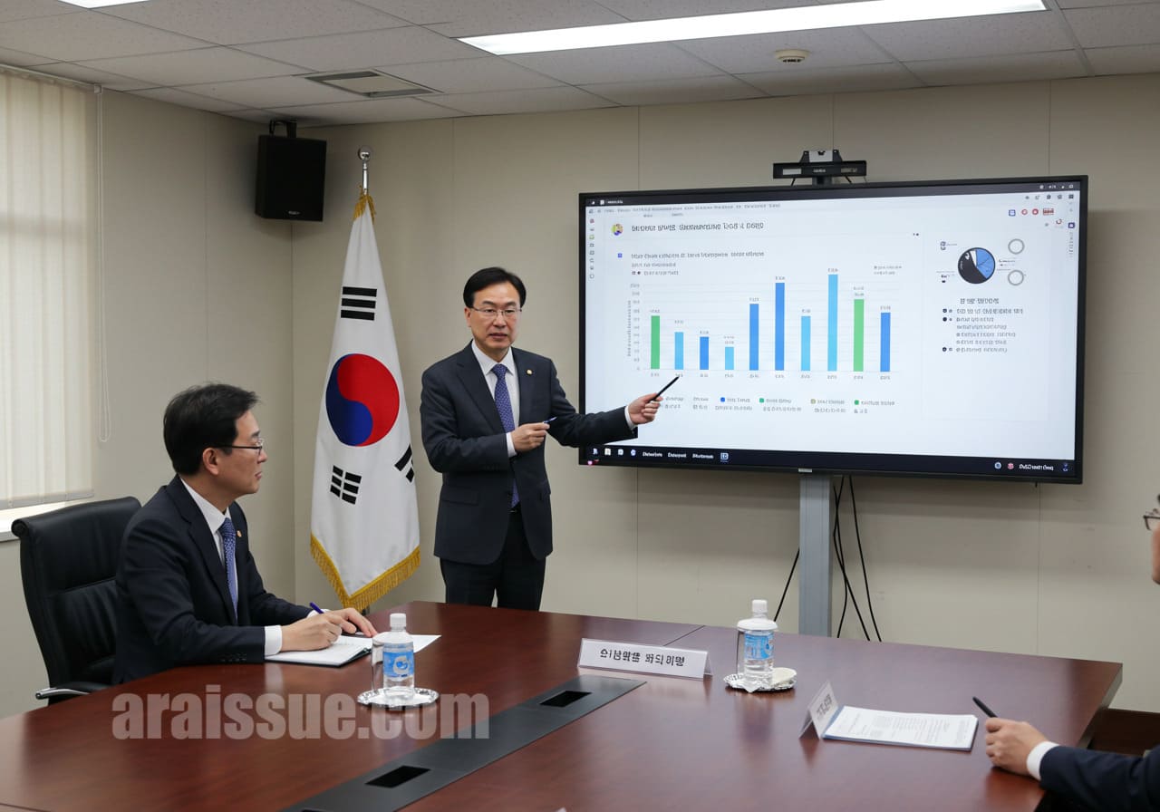 건강보험 정책 발표 장면