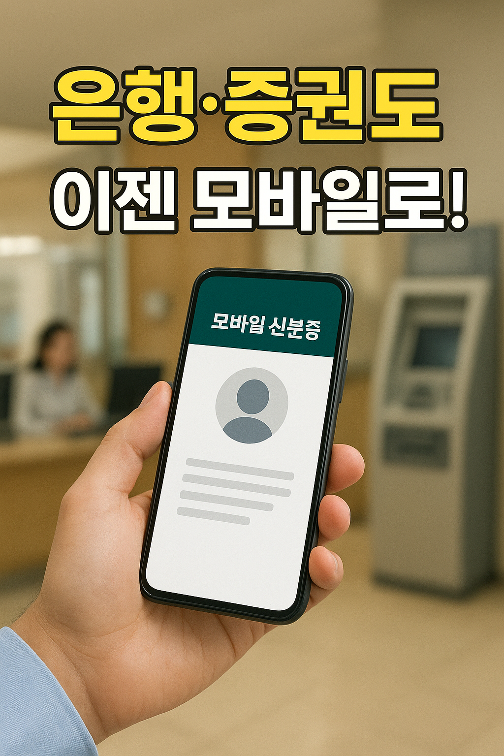 모바일신분증 은행에서 쓰기