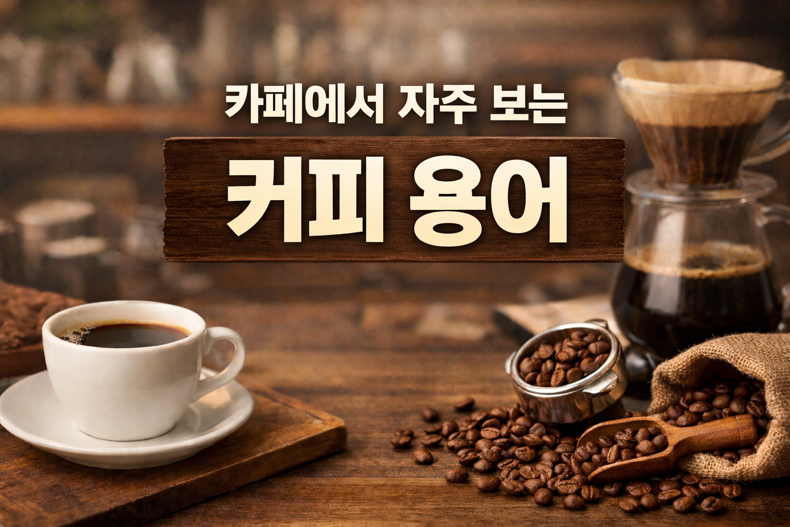 카페에서 자주 보는 커피 용어